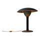 Italian desk / table mushroom lamp in brushed metal, 1950s