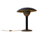 Italian desk / table mushroom lamp in brushed metal, 1950s
