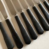 Set of 10 knives Cluny Vieux Paris 1920 black Bakelite handle