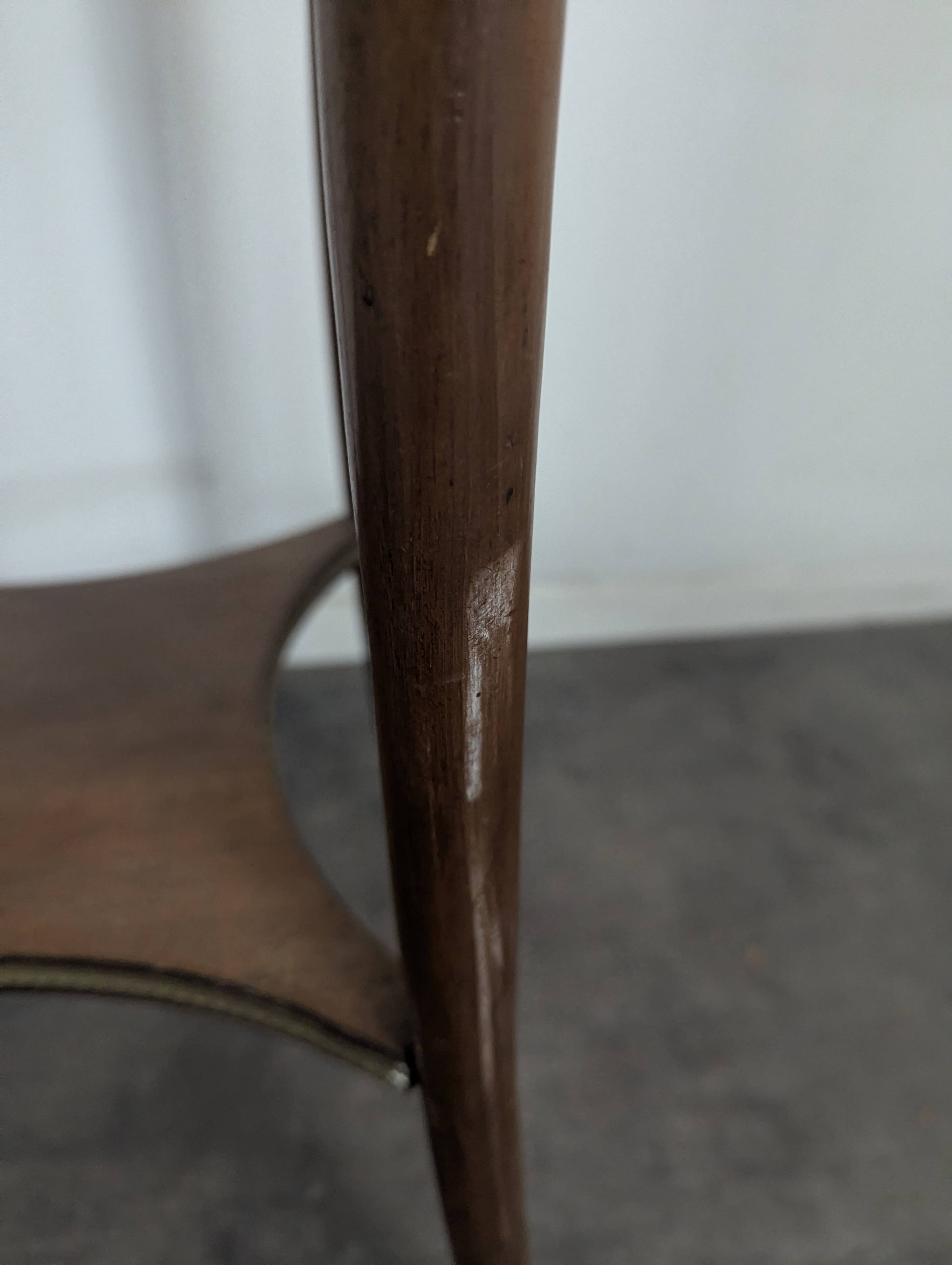 Transitional style mahogany console table