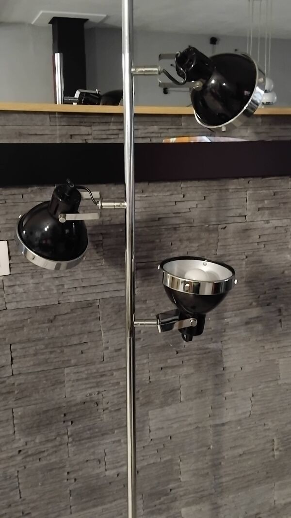 Lampadaire vintage réglables 3 spot orientable