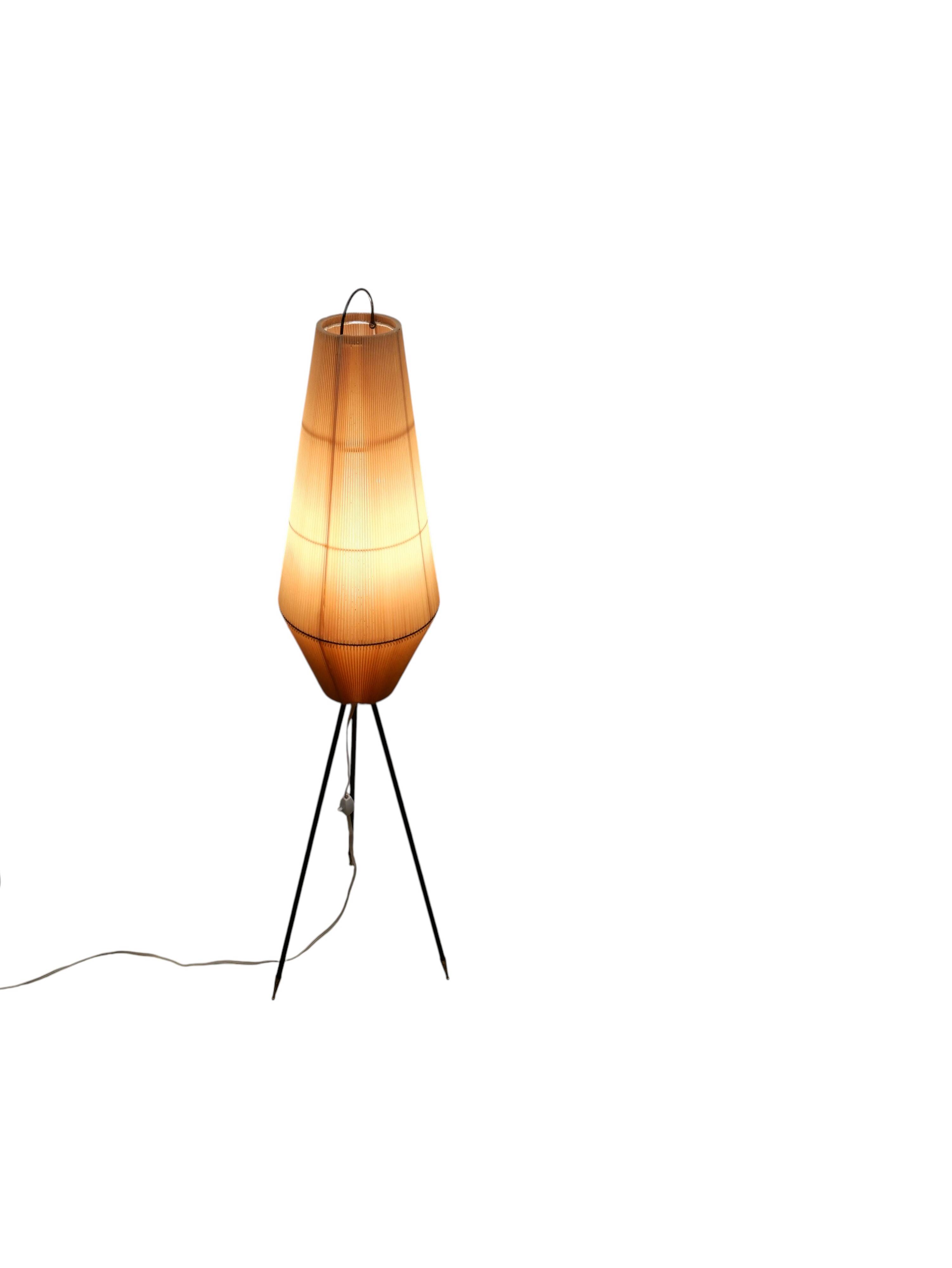 1960s floor lamp, tripod.