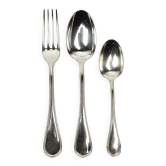 Christofle birth cutlery — Pearls model, original box