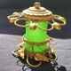 Porte cigares en opaline verte (uranium/ouraline) Napoléon III