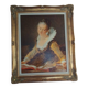Oil on canvas painting by Jean Honoré Fragonard "Reading"