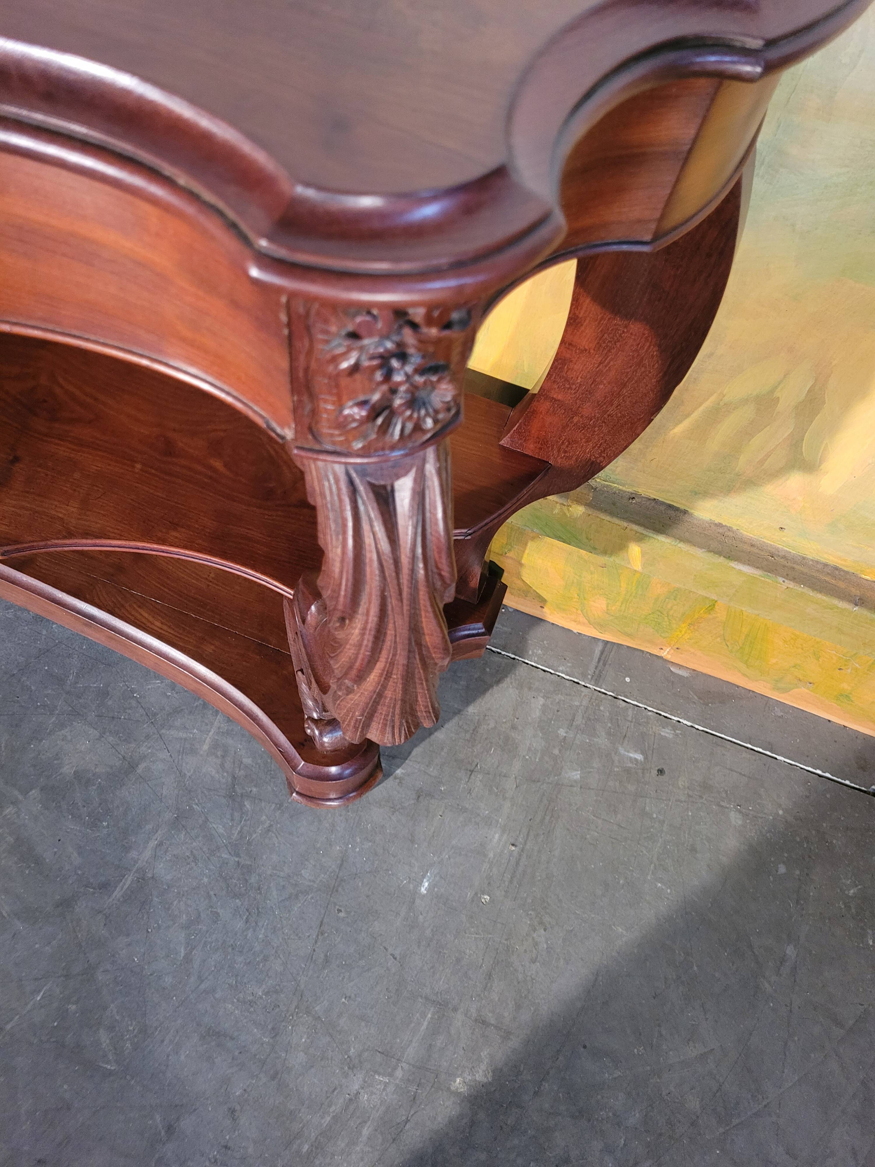 Large mahogany dining console