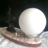 Art Deco bird night light lamp