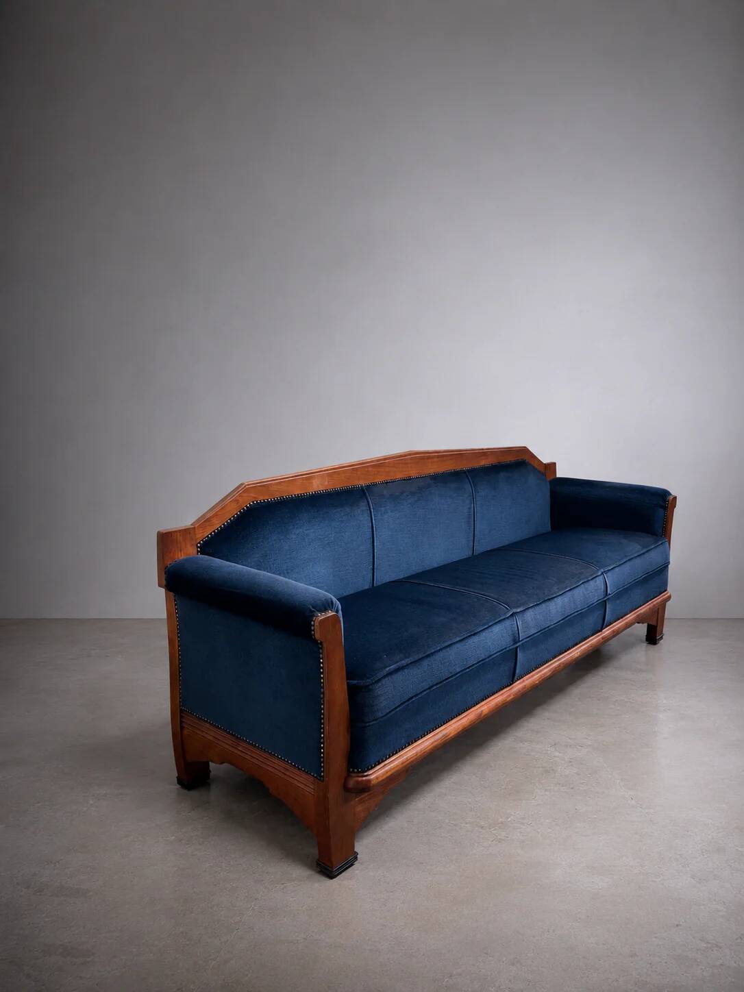 Sofa Art Déco École d'Amsterdam, années 1930
