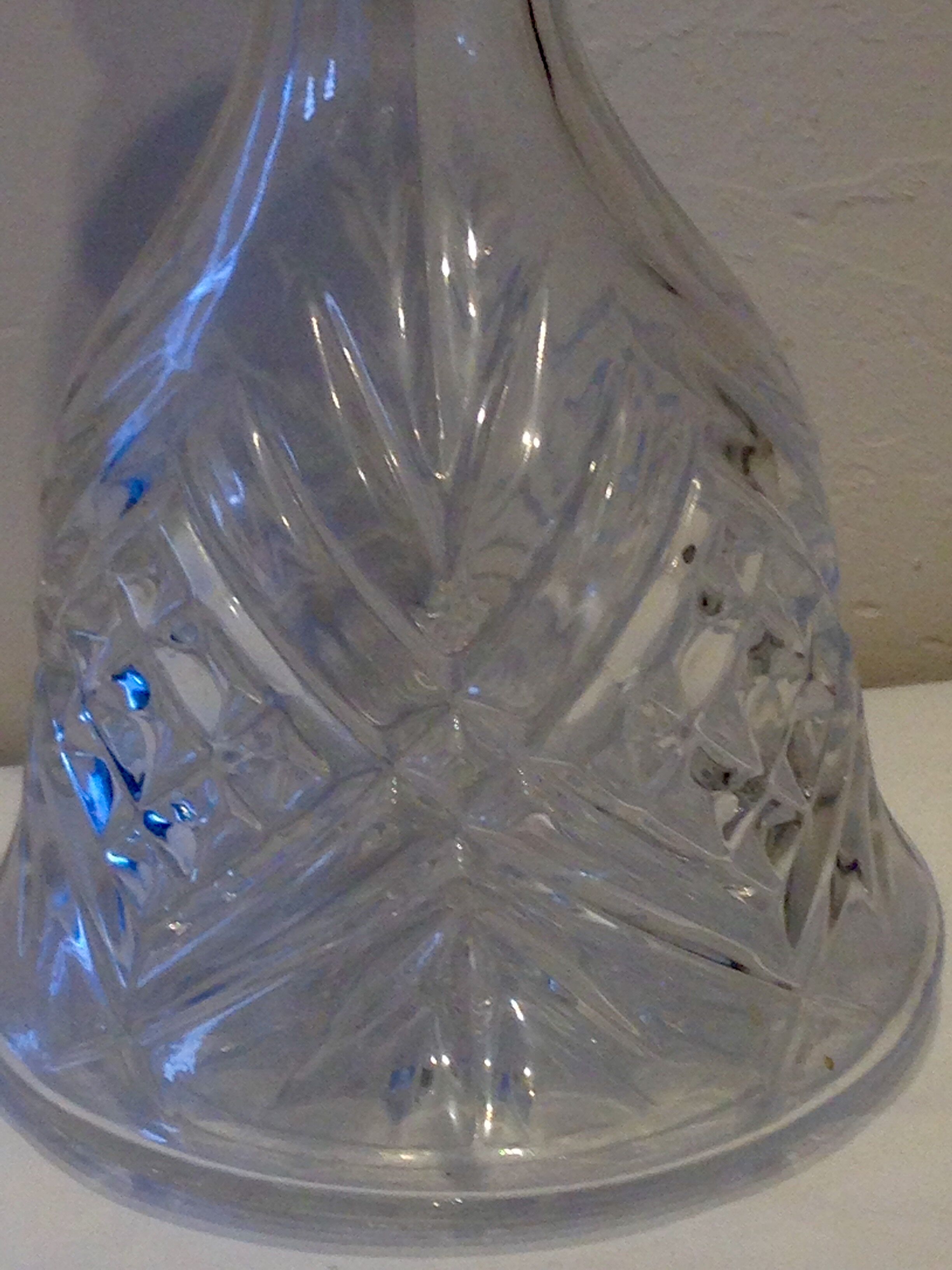 Carafe en cristal ciselé, Cristal d'Arques