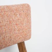 Bumerang Chair Mid-Century Modern, Orange Fish Wool, Poland, 1960s