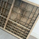 Industrial antique printer drawer