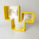 2000 vintage design lacquered wooden wall shelf