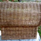 Vintage rattan trunk