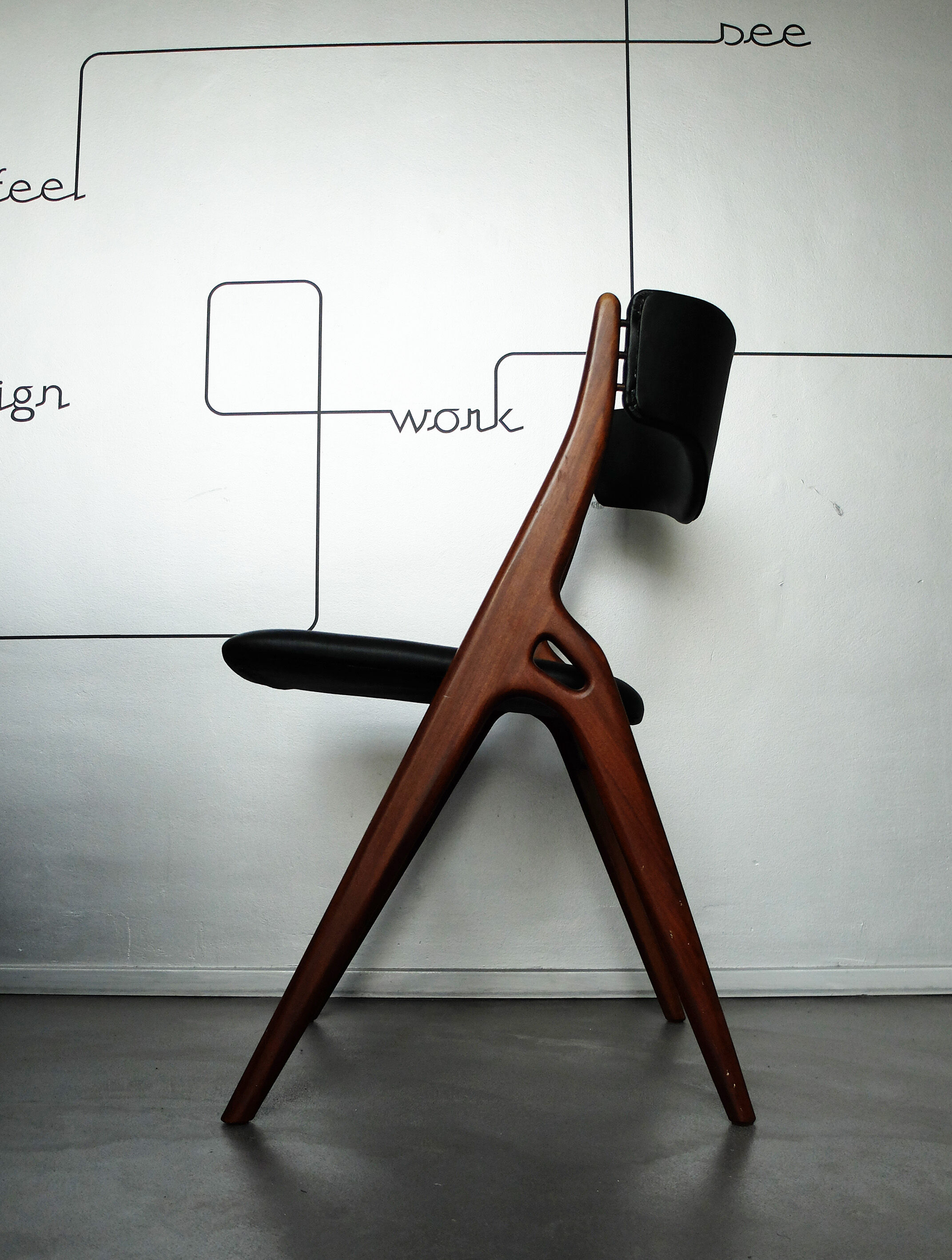 Chaise scandinave teck 1960