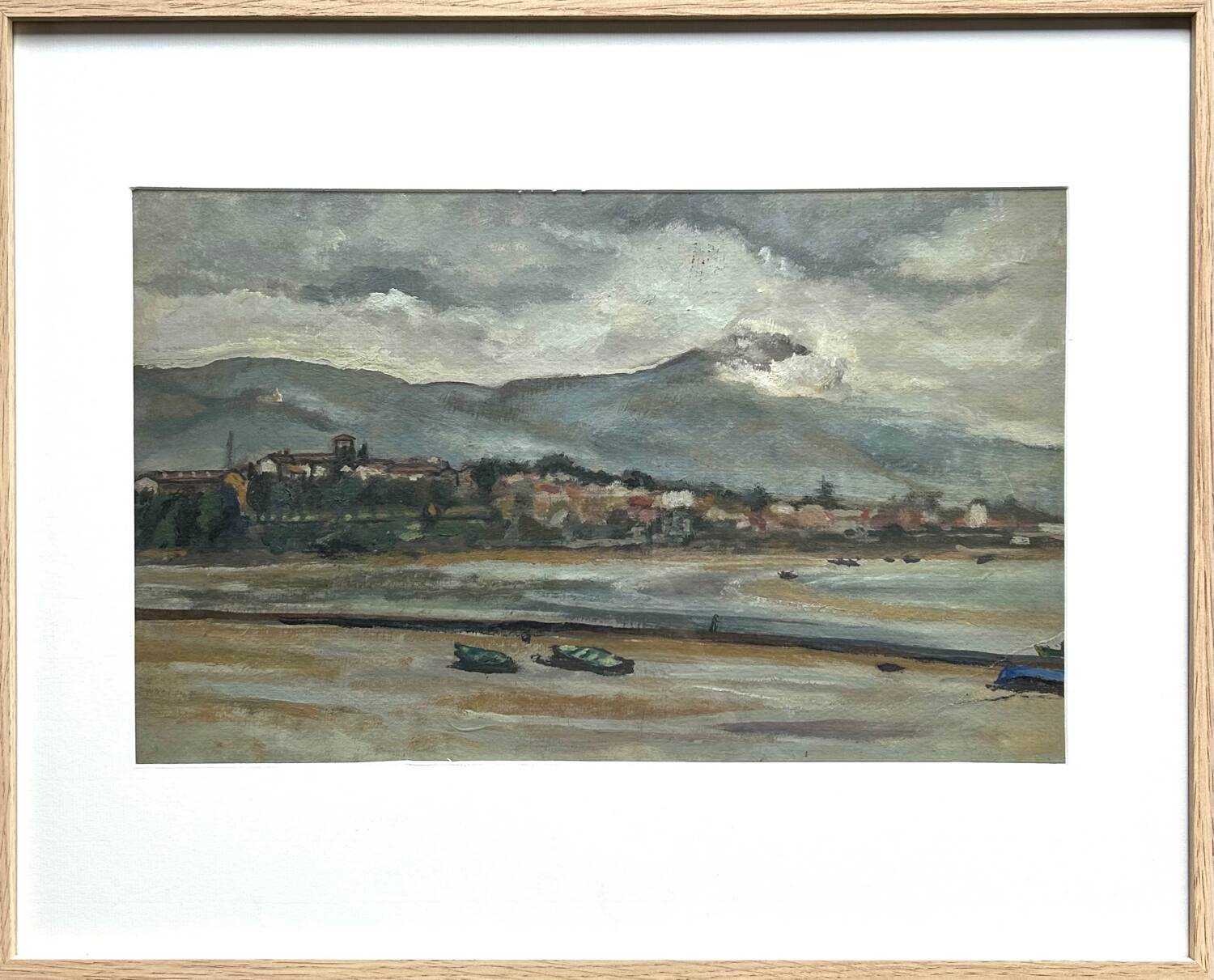 Marine Payage de Bretagne, M. Tassart, oil on cardboard 1964