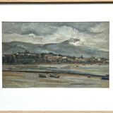 Marine Payage de Bretagne, M. Tassart, oil on cardboard 1964