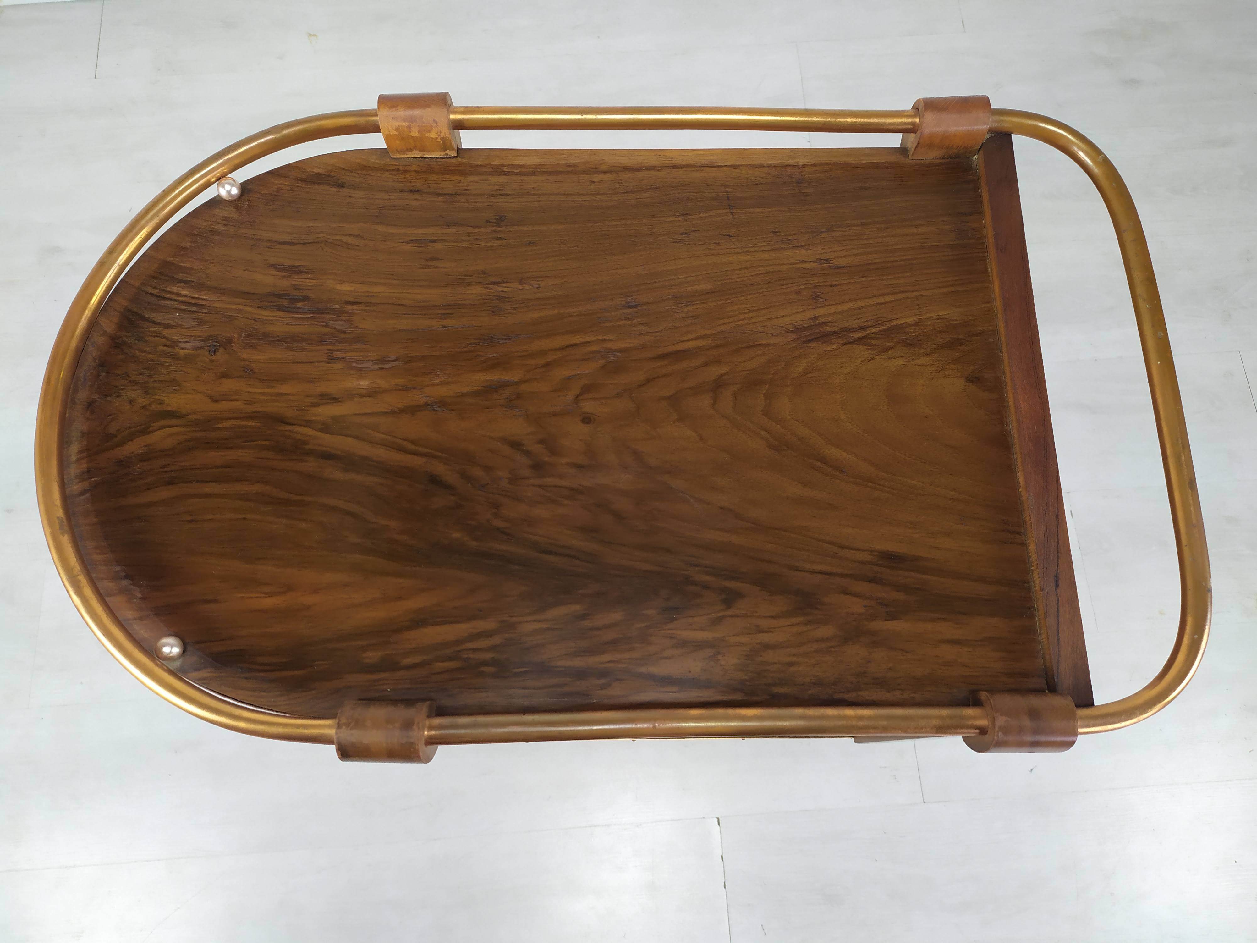 Rolling service art deco bar