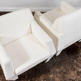 Geometric armchairs by LFM, Poland, 1970s