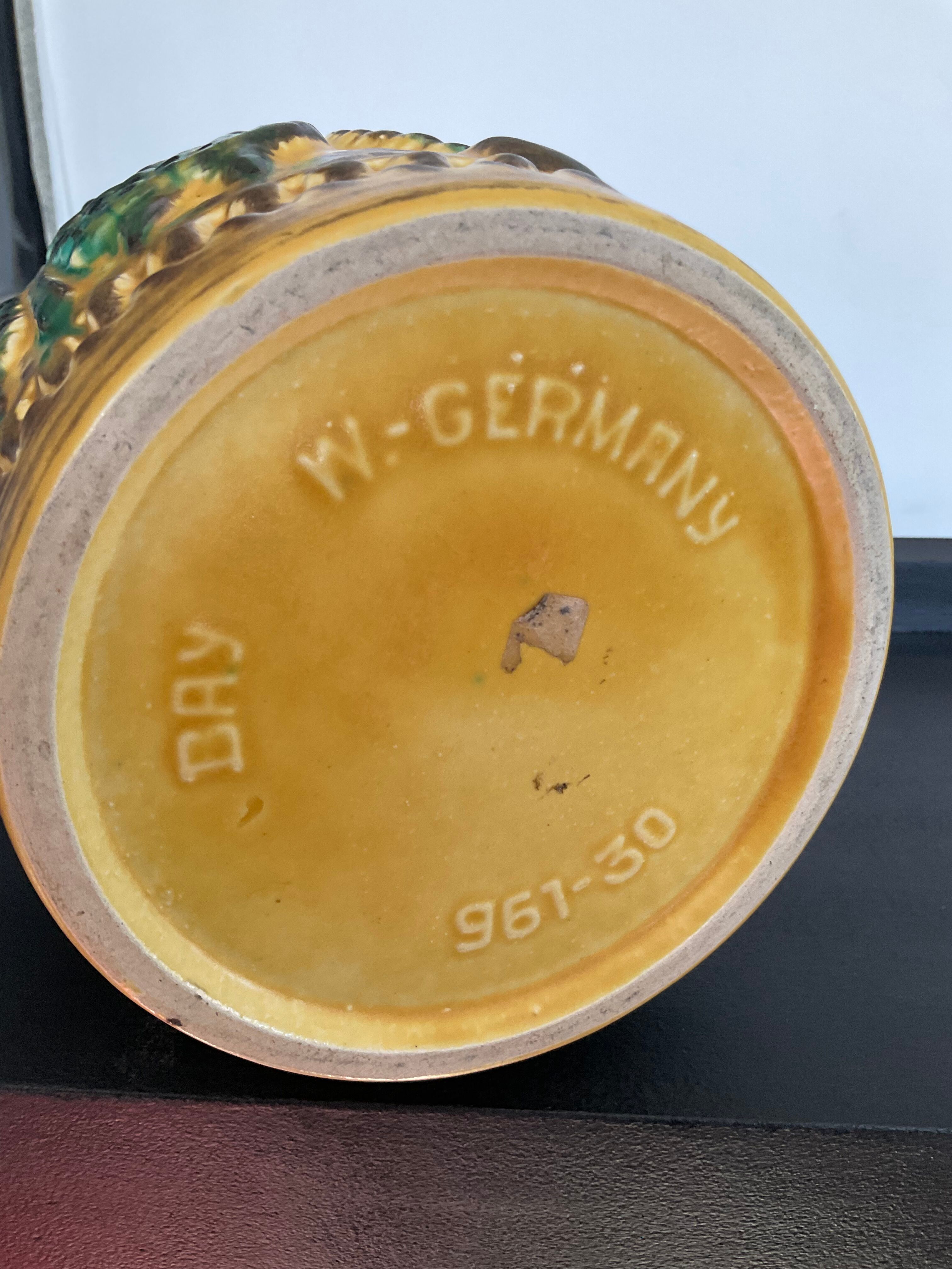 Vase West Germany in glazed ceramic year 60-70