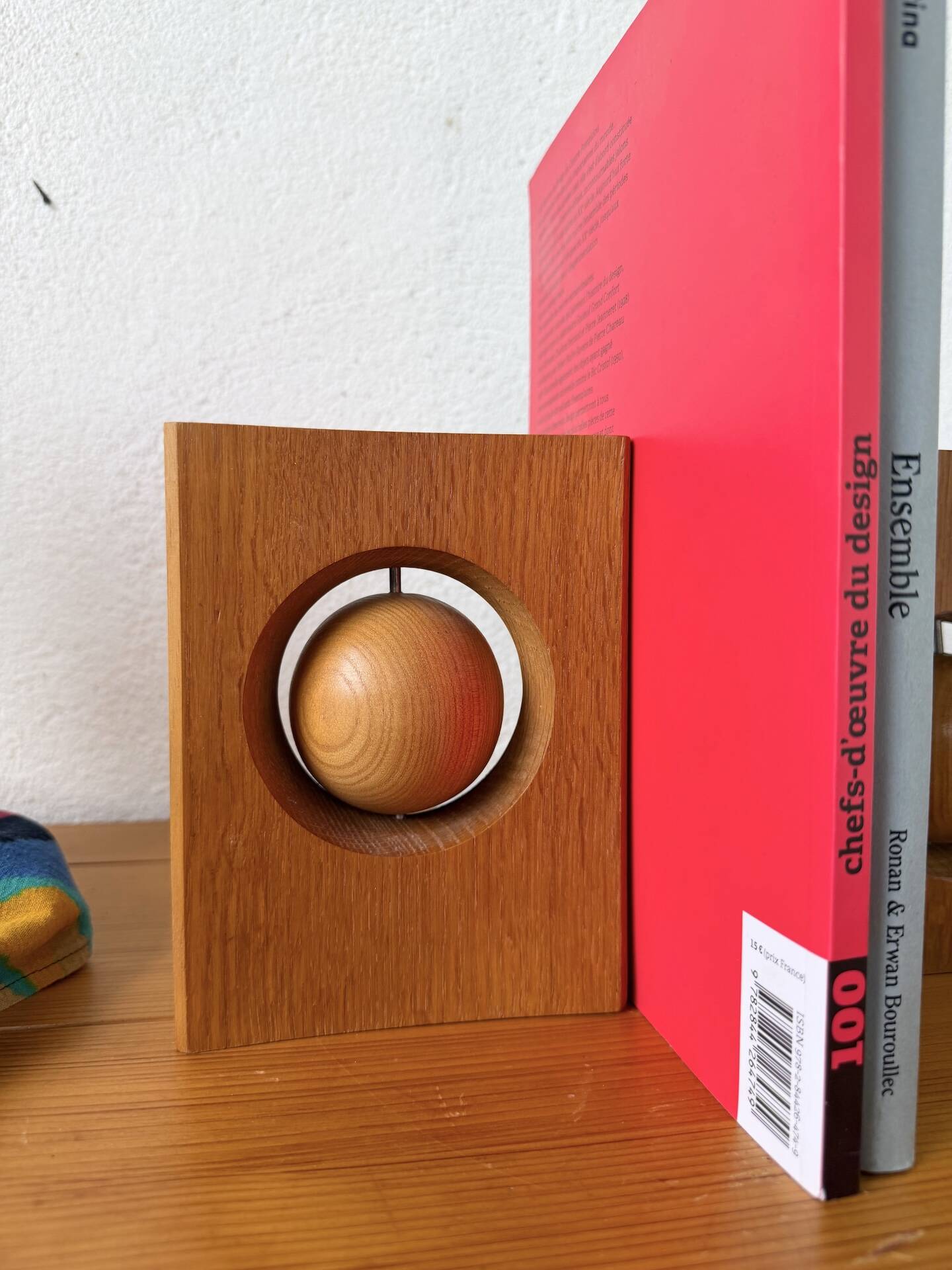Constructivist wooden bookends
