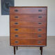 Danish Mid-Century Rosewood 'Highboy' Chest Of Drawers.