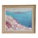 Old painting - old landscape oil painting - golden frame