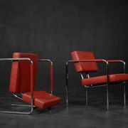 Fauteuils scandinaves bauhaus chrome