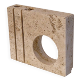 Travertine candlestick Fratelli Mannelli 1970