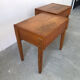 Pair of wooden bedside tables, circa 1950