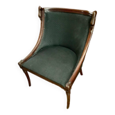 Swan neck armchair