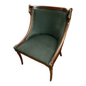 Swan neck armchair