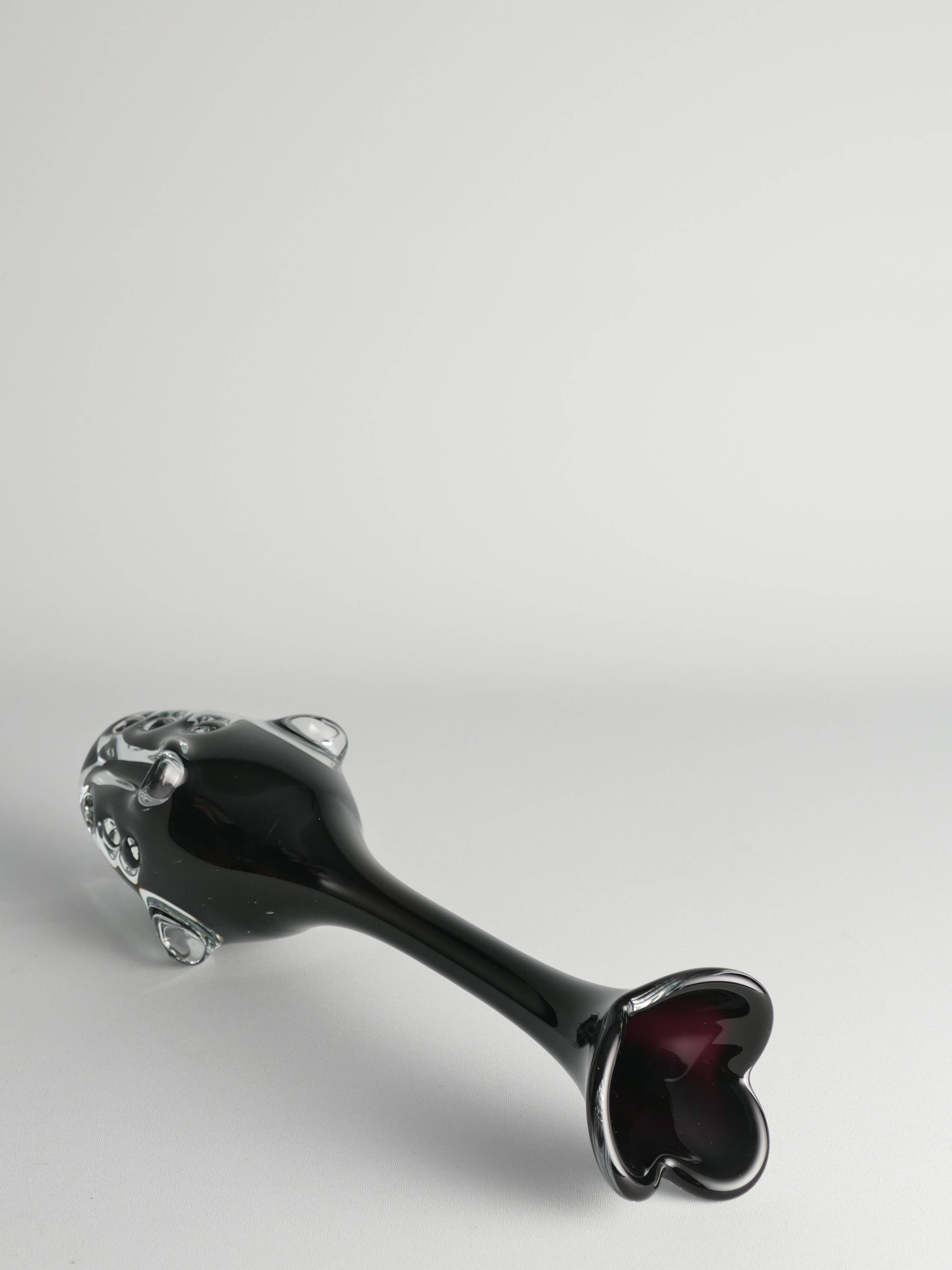 Scandinavian Modern Art Glass Vase by Börne Augustsson for Åseda