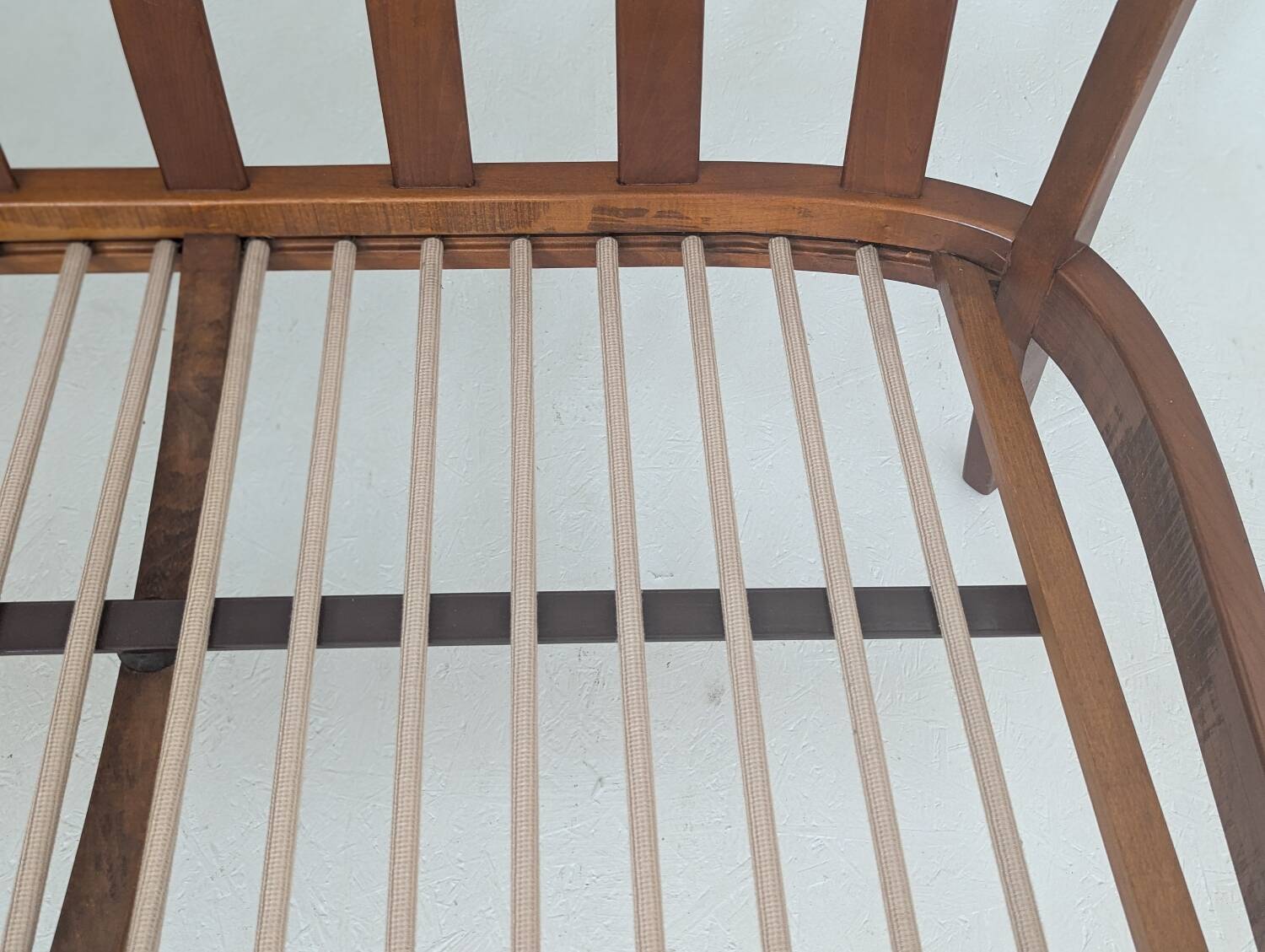 Canapé en bois de cerisier Wilhelm Knoll du milieu du siècle, Allemagne, années 1960