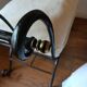 Artistic wrought iron pouf design