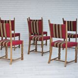 1970s, set 6 pcs of Danish dinning chairs, original good condition.