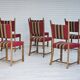 1970s, set 6 pcs of Danish dinning chairs, original good condition.