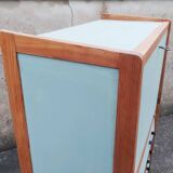 Secretary desk, drawers, vintage, refurbished, 60s