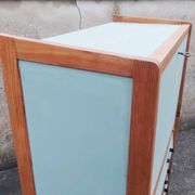 Secretary desk, drawers, vintage, revamped, 1960s