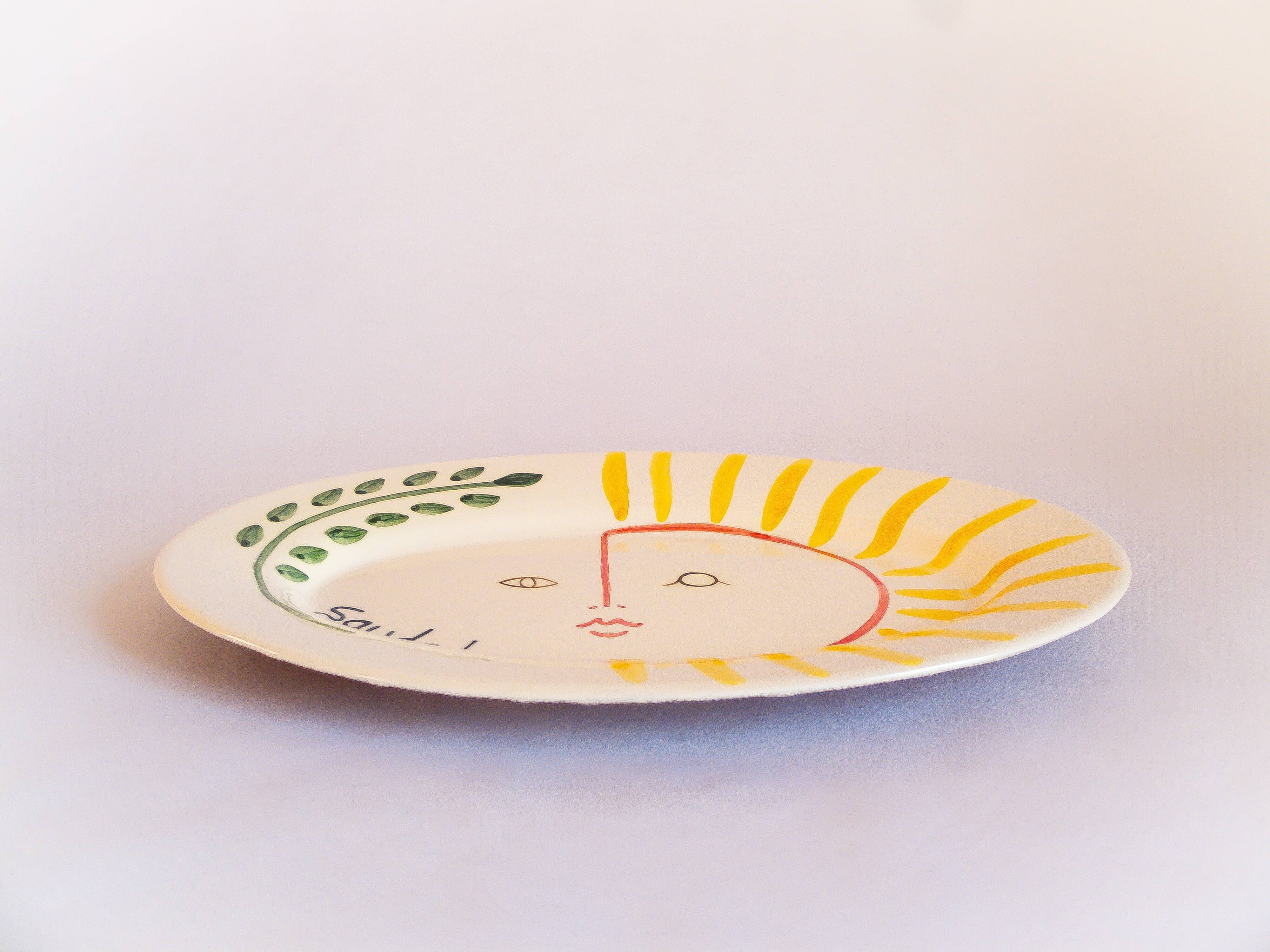 Oval serving dish sol