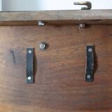 Painter's case in walnut and metal early XX