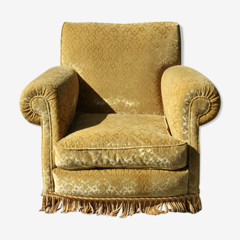 Fauteuil en velours, XXe siècle