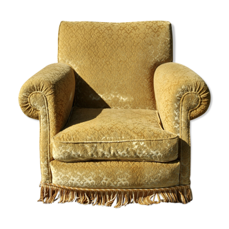 Velvet armchair, 20th century