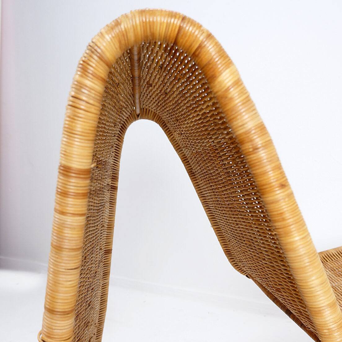 Ikea rattan and wickers long chair 1980s