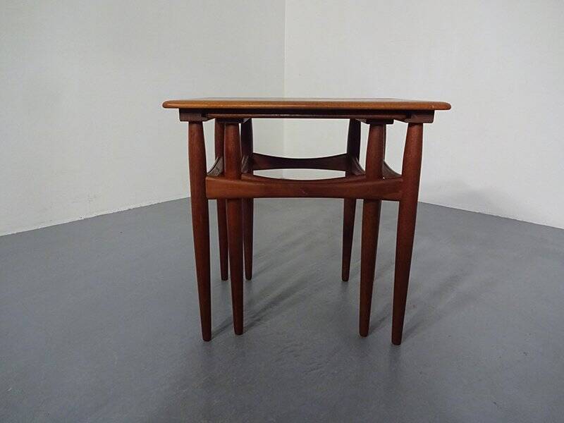 Danish Teak Nesting Tables, 1960s, Set of 2