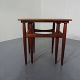 Danish Teak Nesting Tables, 1960s, Set of 2