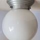 Opal glass ball ceiling light