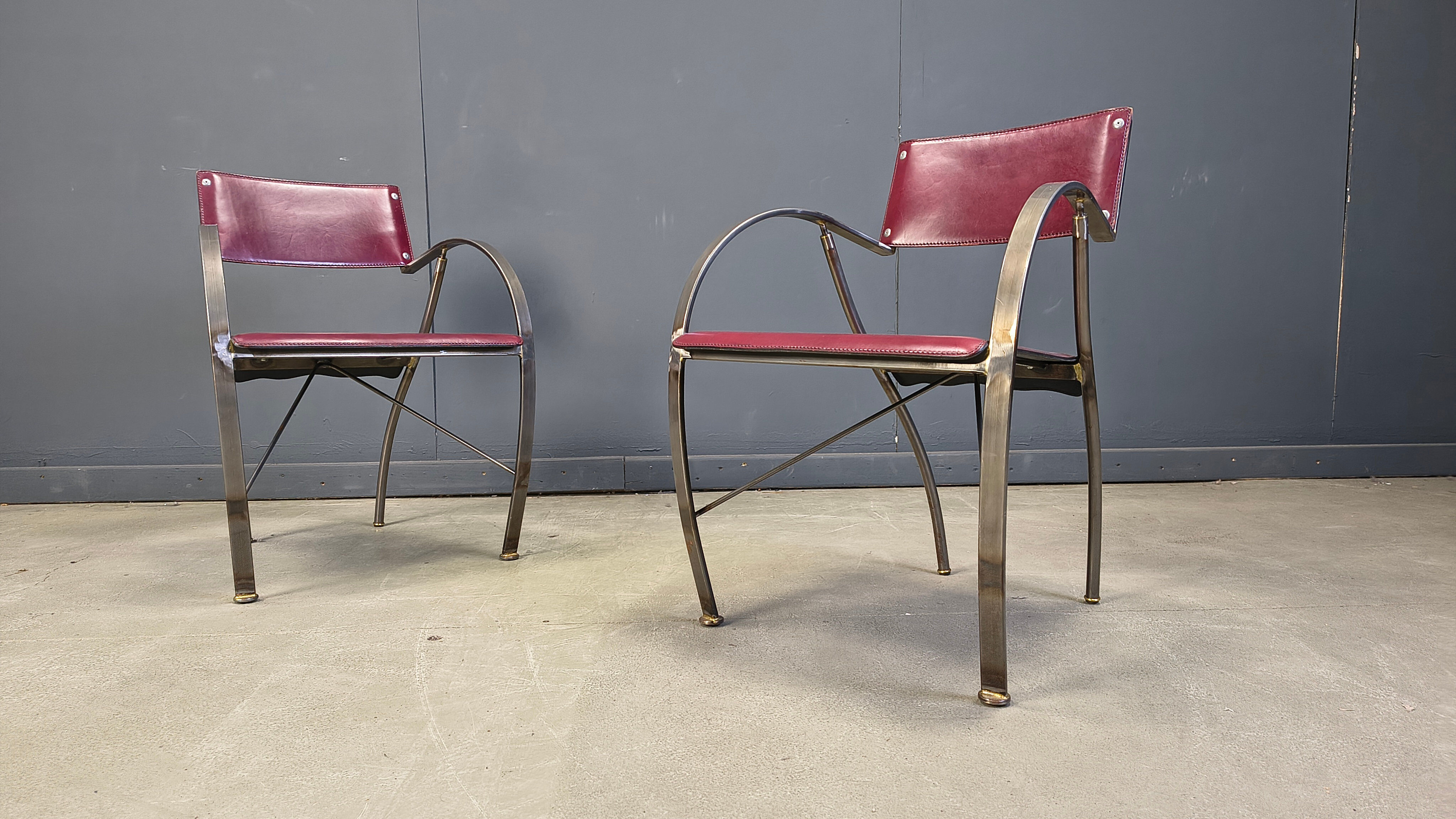 Vintage dining chairs by Segis Italy, 1980s