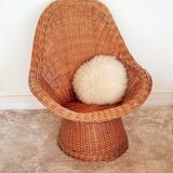 Adult armchair easy flesh rattan