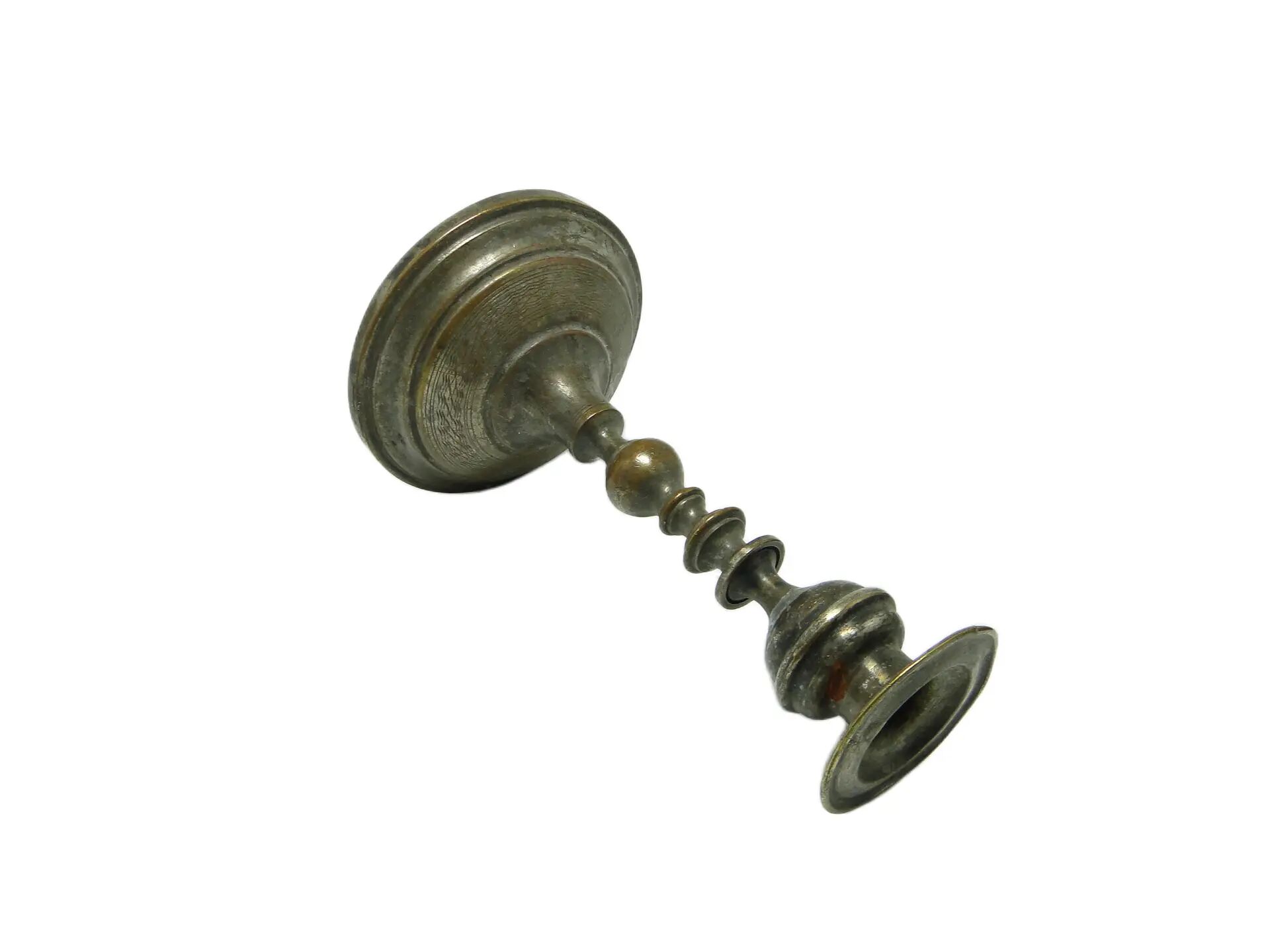 Empire candlestick, silver-plated brass, Austria, early 20th century