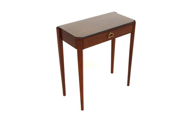 Table de chevet en acajou, Suède, 1950